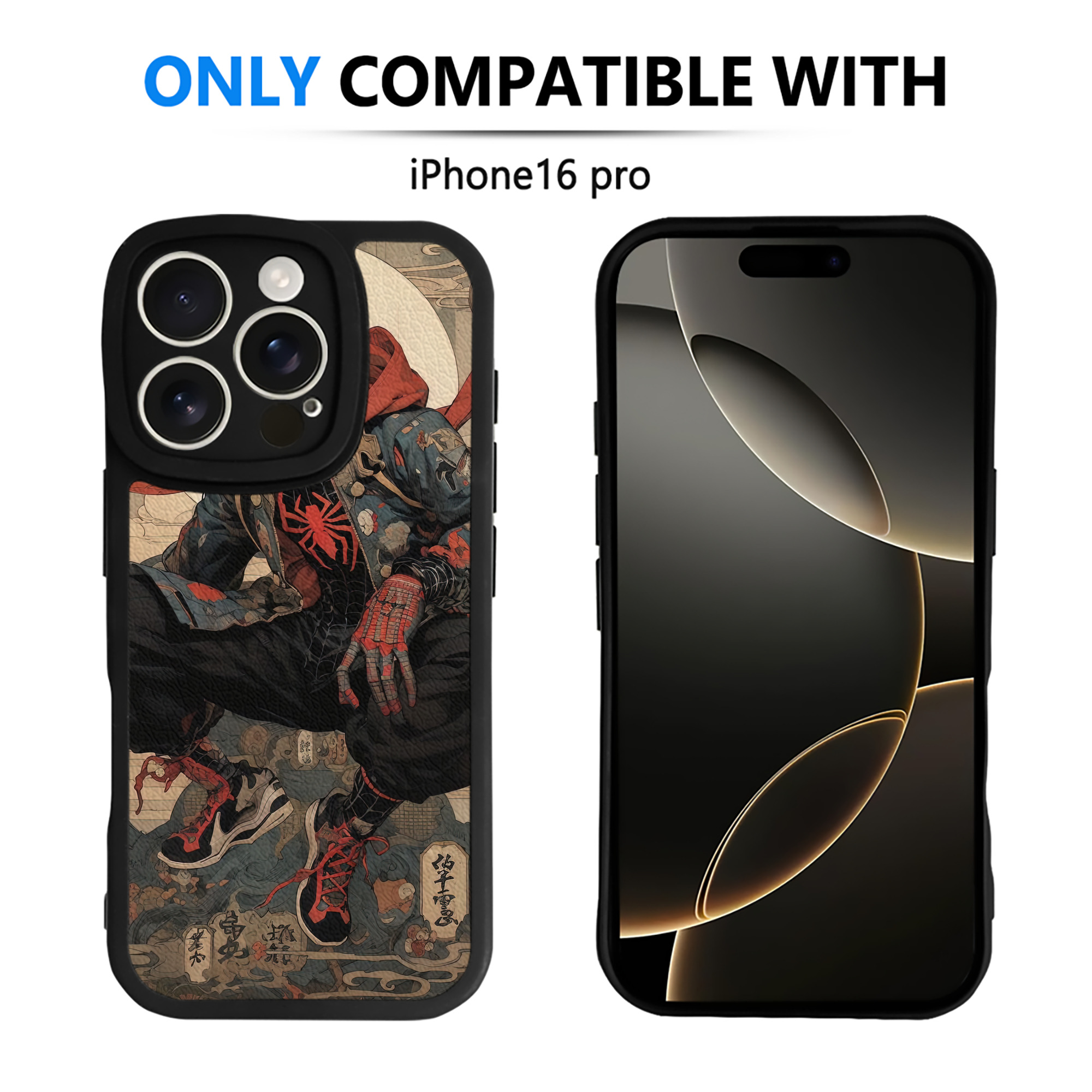 Spider Man スパイダーマン 【iPhone 16シリーズ対応】シリコンスマホケース（レザー調） 材質：シリコン